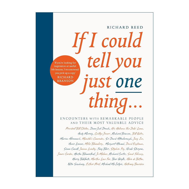 英文原版 If I Could Tell You Just One Thing 在更高的地方看世界 62位名人给你的人生建议 英文版 进口英语原版书籍
