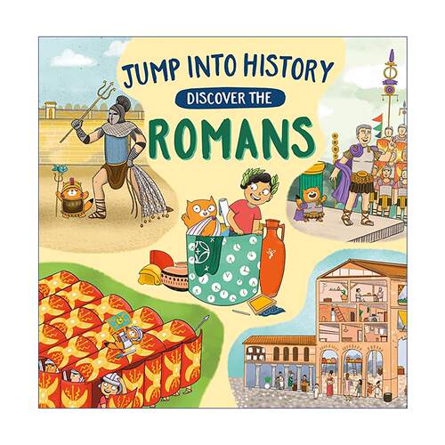 英文原版 Jump into History: Discover the Romans 走进历史 探秘古罗马 儿童科普百科绘本精装 英文版 进口英语原版书籍