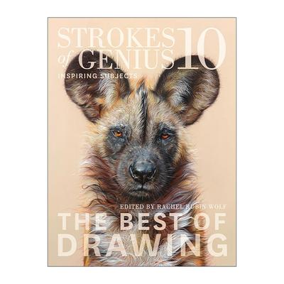 英文原版 Strokes of Genius 10 Inspiring Subjects 写实绘画全解析 鼓舞人心的主题 绘画技巧指南 雷切尔·鲁宾·沃尔夫 精装