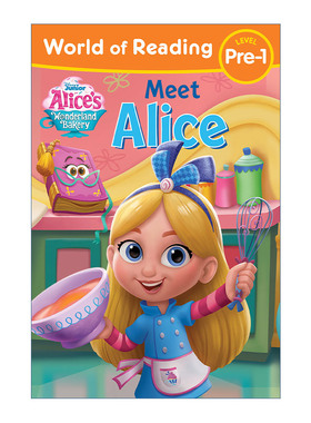 英文原版 World of Reading Alice's Wonderland Bakery 迪士尼阅读世界 爱丽丝漫游奇境 遇见爱丽丝 分级读物 英文版 进口书籍