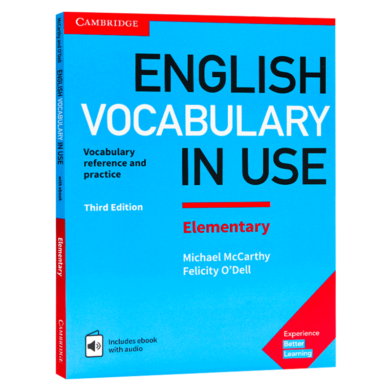 剑桥英语词汇初级 English Vocabulary in Use Elementary 英文原版词汇工具书 英式英语 单词常见搭配 英语入门教材 英文原版书