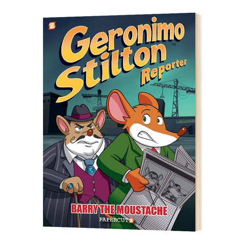 老鼠记者 全彩漫画小说5 Geronimo Stilton Reporter 5 Barry the Moustache 英文原版 精装 英文版进口英语书籍