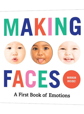 英文原版 Making Faces A First Book Of Emotions 宝宝做鬼脸 情绪认知纸板书 英文版 进口英语原版书籍