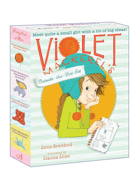英文原版 Violet Mackerel's Outside-the-Box Set (Boxed Set) Violet的天马行空 4册盒装 插图章节书 英文版 进口英语原版书籍