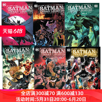 英文原版 Batman Urban Legends系列 套装6册 蝙蝠侠 都市传奇 DC漫画 英文版 进口英语原版书籍