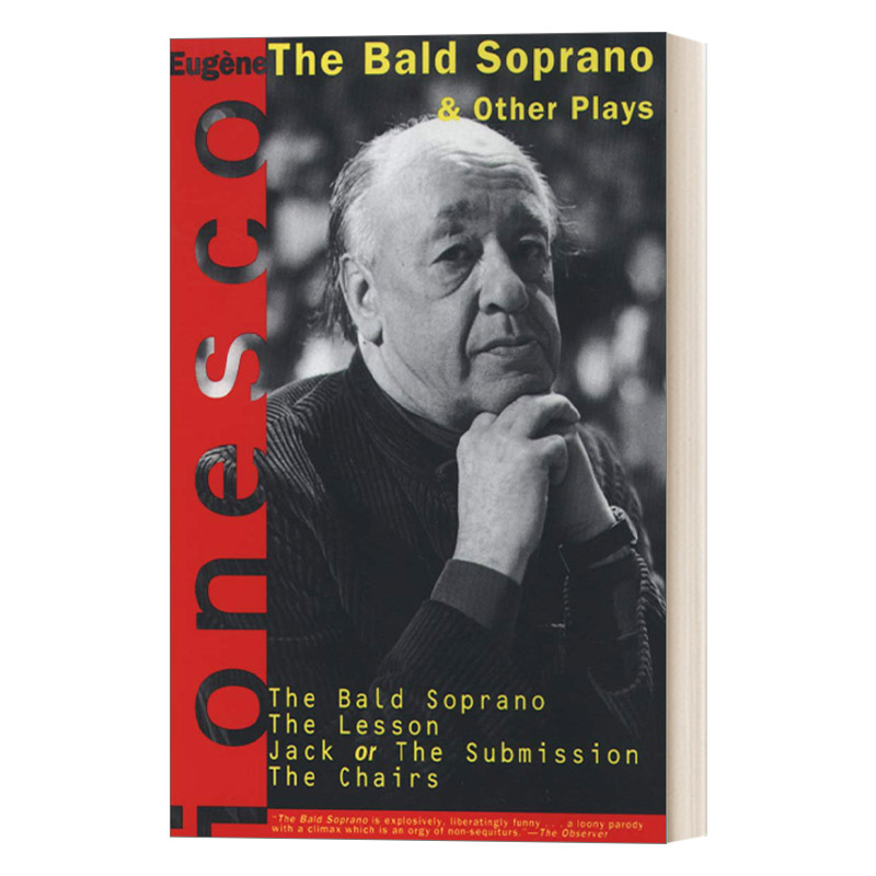 英文原版 The Bald Soprano and Other Plays 秃头歌女与其他戏剧 Eugene Ionesco 英文版 进口英语原版书籍
