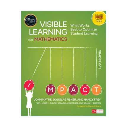 英文原版 Visible Learning for Mathematics Grades K-12 数学可视化学习 K-12年级阶段 英文版 进口英语原版书籍