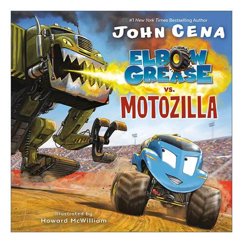英文原版 Elbow Grease vs. Motozilla 怪兽卡车大战摩托罗拉 儿童绘本 纸板书 John Cena 英文版 进口英语原版书籍