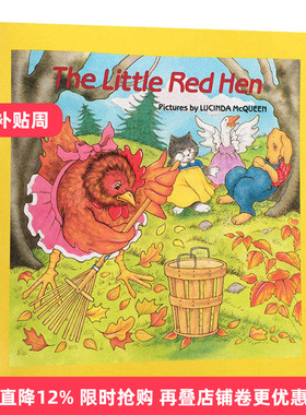 英文原版 The Little Red Hen 红色的小母鸡 进口原版英文书籍