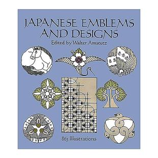 珠宝 Japanese 日本标志与设计 英文原版 装 进口英语原版 and 英文版 Emblems 书籍 Designs 饰艺术素材图册 徽章