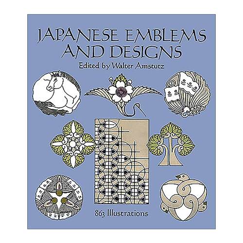 英文原版 Japanese Emblems and Designs 日本标志与设计 徽章 珠宝 装饰艺术素材图册 英文版 进口英语原版书籍