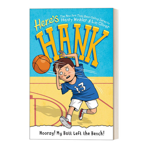 英文原版 Hooray My Butt Left the Bench Here's Hank 10这是汉克系列10 6-8岁儿童成长主题章节桥梁故事书阅读障碍Scott Garrett