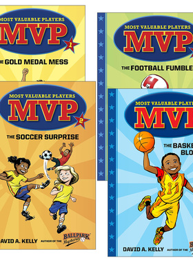 英文原版 Most Valuable Players 超有价值球员系列1-4册 儿童章节桥梁书 David A. Kelly  进口英语原版书籍