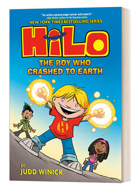 Hilo 1: The Boy Who Crashed to Earth 希罗1 精装儿童漫画进口原版英文书籍