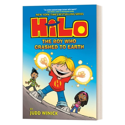 Hilo 1: The Boy Who Crashed to Earth 希罗1 精装儿童漫画进口原版英文书籍