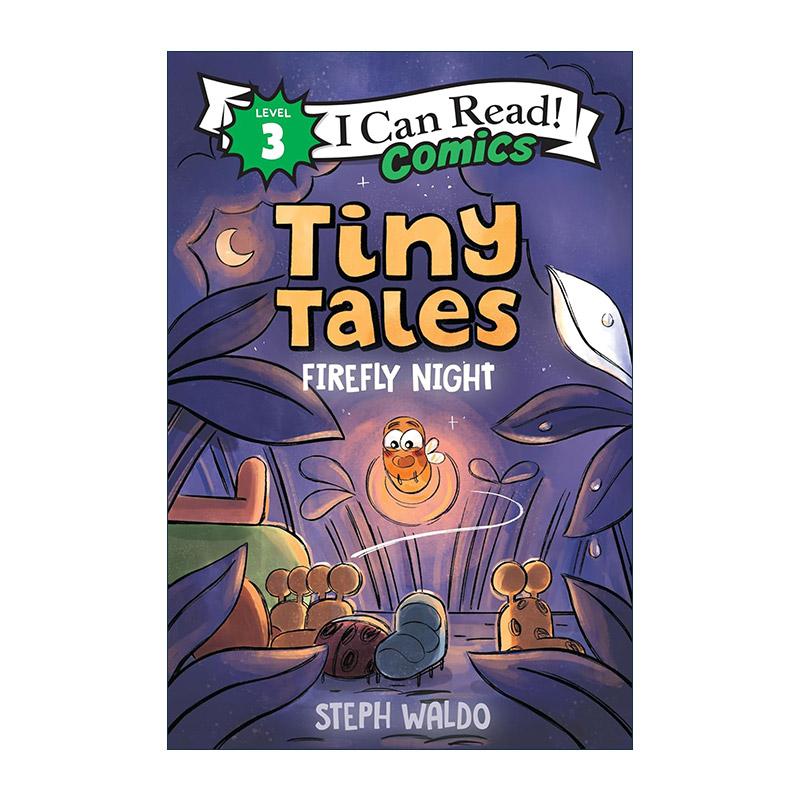 英文原版 Tiny Tales Nighttime Adventure 微故事 深夜冒险 I Can Read Comics Level 3 分级阅读儿童漫画 进口英语原版书籍
