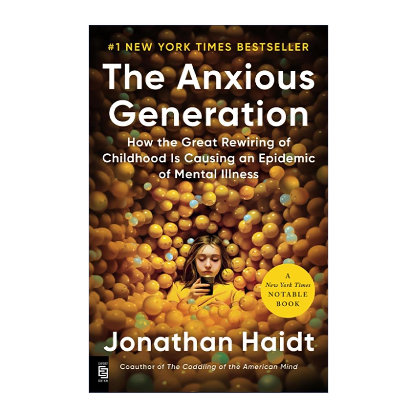 英文原版 The Anxious Generation 失控的焦虑世代 手机喂养的世代 如何面对心理疾病的瘟疫 英文版 进口英语原版书籍
