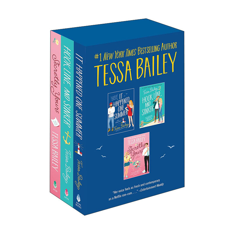 英文原版 Tessa Bailey Boxed Set 泰莎贝利浪漫爱情小说3册盒装 含爱在夏天1 爱在夏天2 秘密的你 英文版 进口英语原版书籍