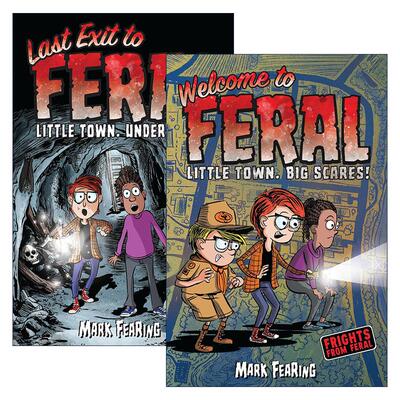 英文原版 Frights from Feral 野性恐惧系列2册 儿童冒险漫画 Mark Fearing 英文版 进口英语原版书籍