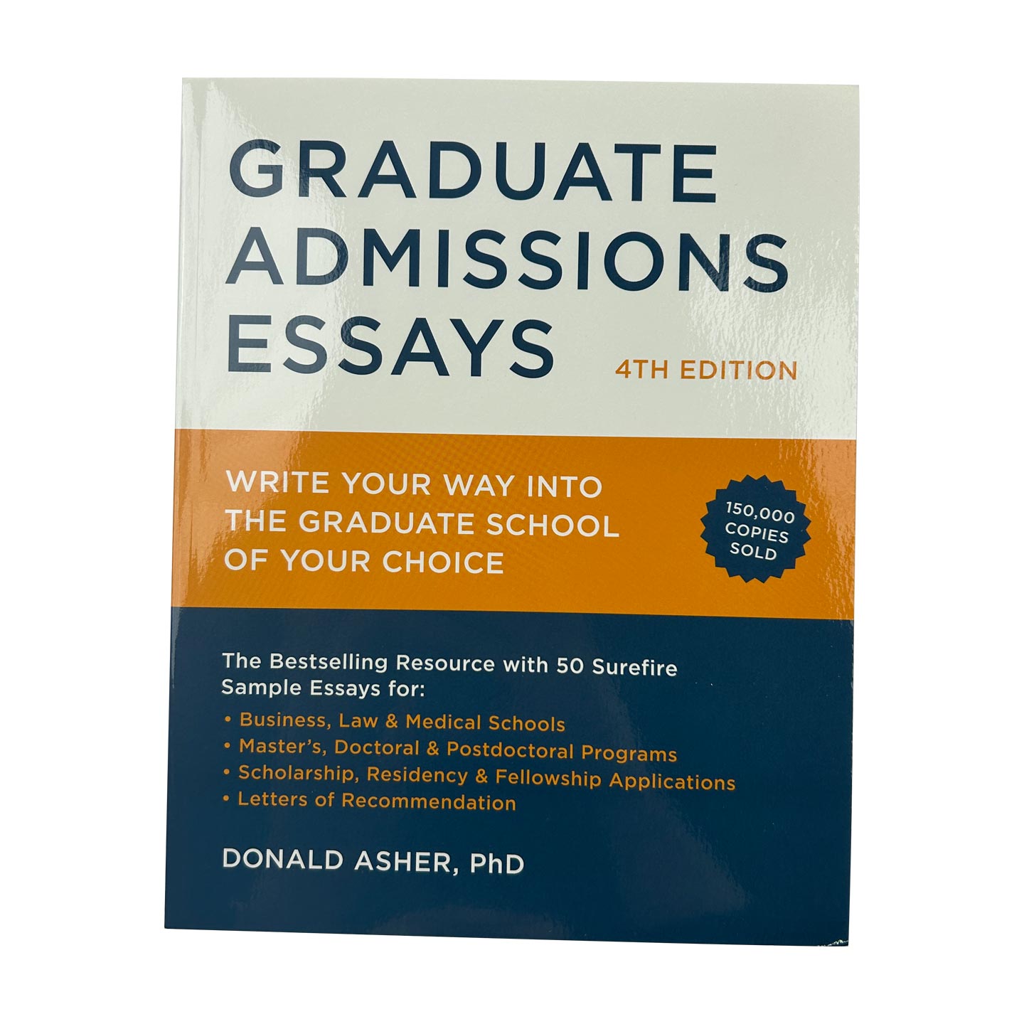 英文原版 Graduate Admissions Essays 留学申请书与步骤 第四版 申请外国研究所 Donald Asher 英文版 进口英语原版书籍