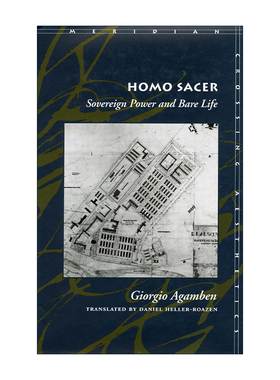 英文原版 Homo Sacer 神圣人 至高权力与赤裸生命 吉奥乔·阿甘本 英文版 进口英语原版书籍
