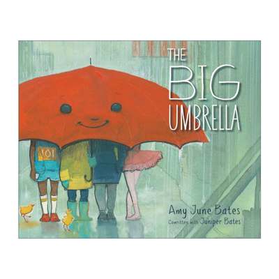 The Big Umbrella 神奇大伞 水彩画绘本 包容与理解 精装进口原版英文书籍