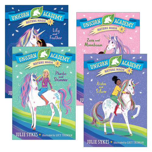 Unicorn Academy Nature Magic 独角兽学院自然魔法系列4册进口原版英文书籍