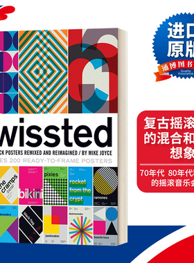 英文原版 Swissted Vintage Rock Posters Remixed and Reimagined Swissted 复古摇滚海报的混合和重新想象 英文版 进口英语书籍