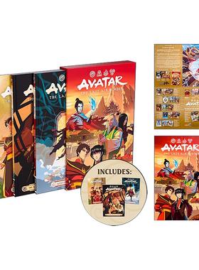 英文原版 Avatar The Last Airbender--Fire and Family Treasury Boxed Set 降世神通 最后的气宗 火与家瑰宝 三册盒装套装 进口