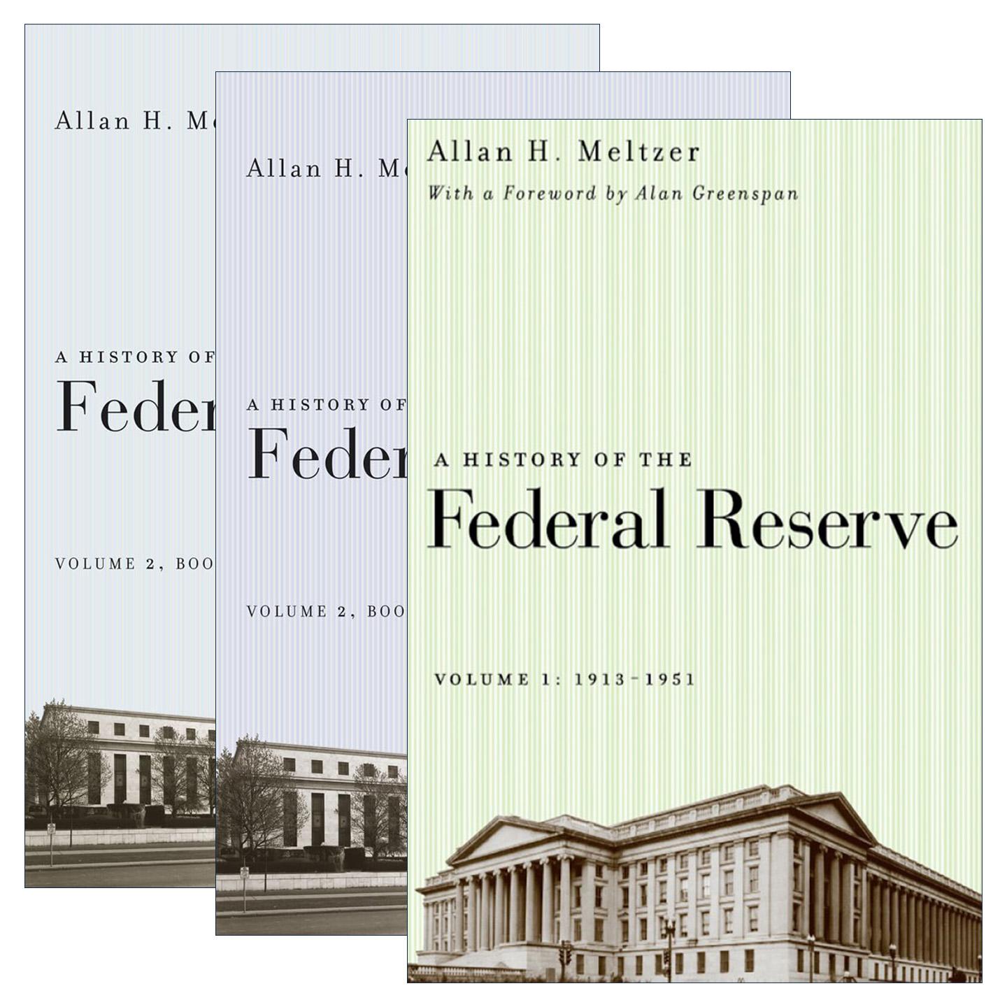 英文原版 A History of the Federal Reserve 美联储的历史3册 政治经济学教授艾伦·梅尔泽 英文版 进口英语原版书籍