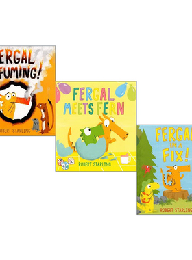 Fergal Pack 小恐龙费格尔三部曲套装进口原版英文书籍