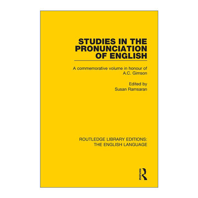 英文原版 Studies in the Pronunciation of English 英语发音研究 吉姆森纪念集 英文版 进口英语原版书籍