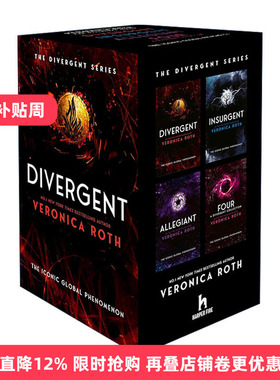 英文原版 Divergent Series Box Set 分歧者系列全四册盒装 维罗尼卡·罗斯科幻反乌托邦小说 英文版 进口英语原版书籍