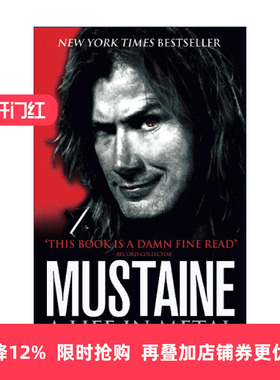 英文原版 Mustaine: a Life in Metal 戴夫·马斯泰恩 马大卫 重金属音乐回忆录 Megadeth乐队核心人物 英文版 进口英语原版书籍