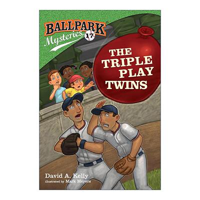 英文原版 Ballpark Mysteries #17 The Triple Play Twins 棒球场之谜17 双胞胎三重杀 儿童推理章节桥梁 英文版进口英语原版书籍