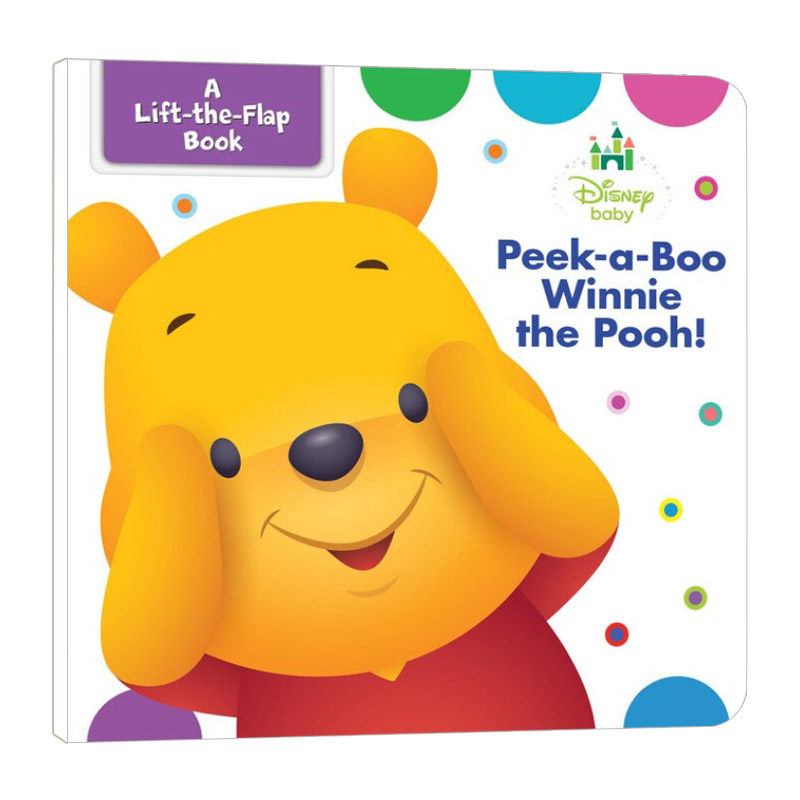 Peek-a-boo Winnie the Pooh 小熊维尼翻翻书 纸板书进口原版英文书籍
