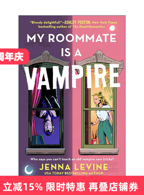 英文原版 My Roommate Is a Vampire 我的室友是吸血鬼 浪漫喜剧小说 Jenna Levine 英文版 进口英语原版书籍
