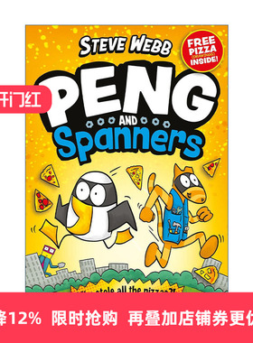 英文原版 Peng and Spanners 小企和扳手 谁偷了披萨 Steve Webb儿童彩色漫画 英文版 进口英语原版书籍
