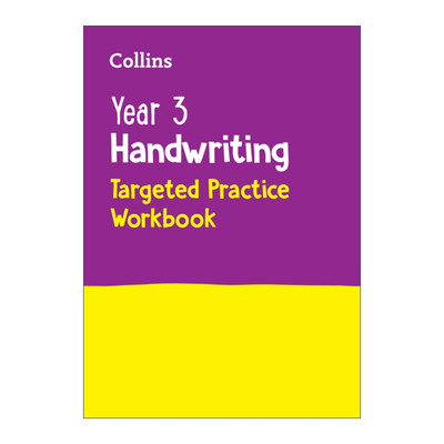 英文原版 Collins Year 3 Handwriting Targeted Practice Workbook 柯林斯小学三年级字体练习册 英文版 进口英语原版书籍