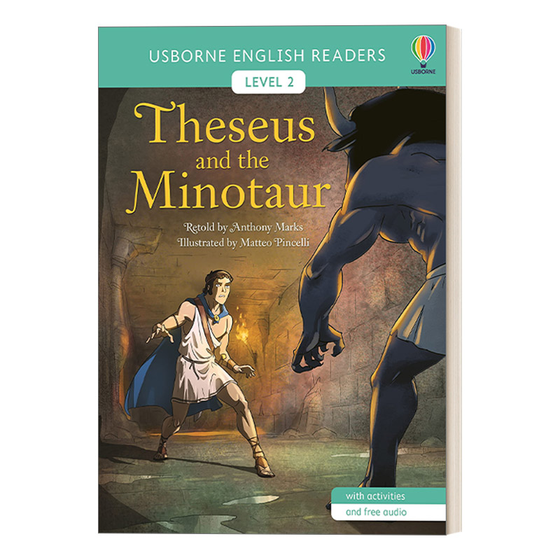 英文原版 English Readers Level 2-Theseus and the Minotaur 分级阅读2 忒修斯和牛头怪 英文版 进口英语原版书籍