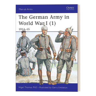 英文原版 The German Army in World War I (1) 一战中的德国军队1 1914-1915 历史上的军队系列 英文版 进口英语原版书籍