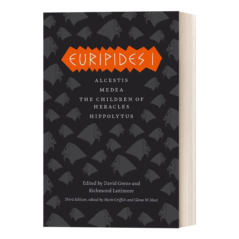 英文原版 Euripides I 希腊三大悲剧大师之欧里庇得斯1 阿尔克提斯 美狄亚 贺瑞克里斯的孩子们 希波吕托斯 英文版 进口英语书籍