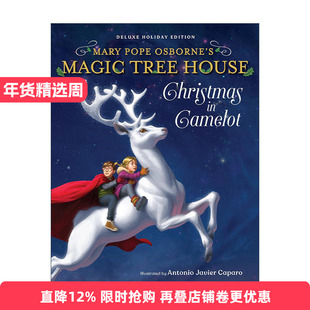 英文原版 Magic Tree House Deluxe Holiday Edition Christmas in Camelot 卡米洛城的圣诞节 神奇树屋豪华精装收藏版 英文版