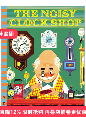 英文原版绘本 The Noisy Clock Shop G&D Vintage 吵闹的钟表店 儿童精装经典绘本 Art Seiden 英文版 进口英语原版书籍