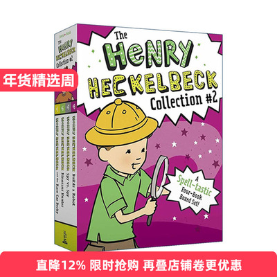 英文原版 The Henry Heckelbeck Collection #2 亨利·赫克贝克系列5-8册盒装 男孩成长魔法主题章节书 英文版 进口英语原版书籍