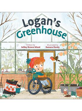 英文原版 Logan's Greenhouse Where In the Garden 洛根的温室 花园在哪里系列 儿童科普百科绘本 Samara Hardy 进口英语原版书籍
