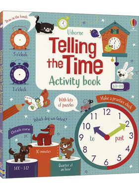 Telling the Time Activity Book 时间认知活动书进口原版英文书籍