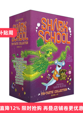 英文原版 Shark School Fin-tastic Collection Books 1-10 鲨鱼学校1-10册盒装 英文版 进口英语原版书籍