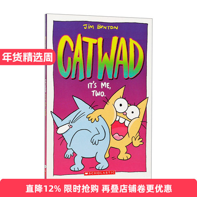 Catwad #2: It's Me, Two. 蓝猫凯特瓦德 是我2 鬼马喜猫2进口原版英文书籍
