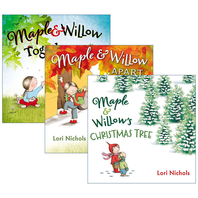 Maple and Willow 甜姐妹系列 3册 儿童成长精装绘本 Lori Nichols进口原版英文书籍